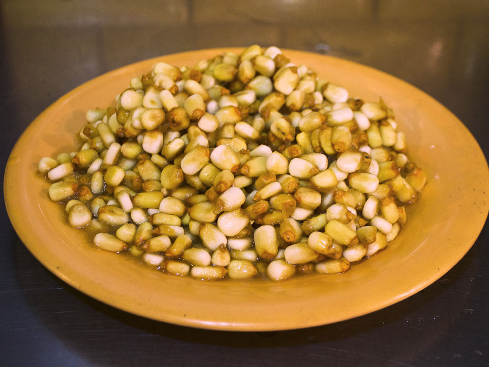 nixtamal on a plate